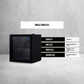 52L Bar Fridge Glass Door Mini Countertop Beverages Refrigerator Bottle Cooler Black