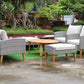 SIENA 6 Piece White + White Cushions Outdoor Lounge Set