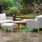 SIENA 6 Piece White + White Cushions Outdoor Lounge Set
