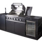 Rockpool Black 4B + Wok: Designer Black Outdoor BBQ Kitchen Package inc Fridge & Sink