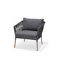 Copacabana 4 Piece Outdoor Lounge Set Aluminium Frame Roped